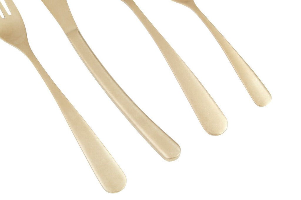 Avie 16 Piece Antique Gold Finish Cutlery Set - Joe’s Haven