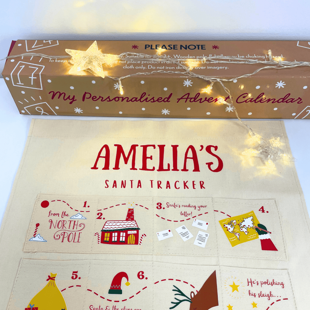 Personalised Fabric Christmas Advent Calendar - Santa Tracker - Joe’s Haven