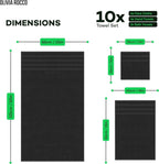 10 Piece Monaco Luxury Egyptian Cotton Towel Set - Joe’s Haven