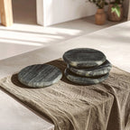 Marmore Set of 4 Grey Marble Round Coasters - Joe’s Haven