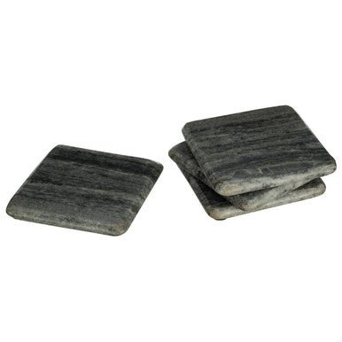 Marmore Set of 4 Grey Marble Square Coasters - Joe’s Haven