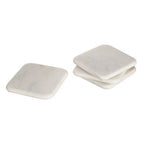 Set of 4 Off White Square Marble Coasters | Kindia - Joe’s Haven