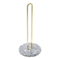 Delphine White Marble And Brass Kitchen Roll Holder - Joe’s Haven