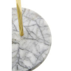 Delphine White Marble And Brass Kitchen Roll Holder - Joe’s Haven