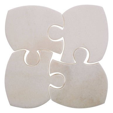 Kindia Set Of 4 Marble Jigsaw Coasters - Joe’s Haven