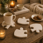 Kindia Set Of 4 Marble Jigsaw Coasters - Joe’s Haven