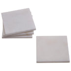 Kindia Set Of Four White Marble Square Coasters - Joe’s Haven
