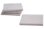 Kindia Set Of Four White Marble Square Coasters - Joe’s Haven