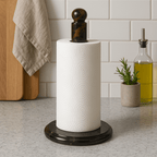 Marmore Black And Gold Marble Kitchen Roll Holder - Joe’s Haven