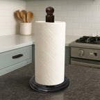 Marmore Black And Gold Marble Kitchen Roll Holder - Joe’s Haven