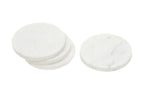 Kindia Set Of 4 White Marble Round Coasters - Joe’s Haven