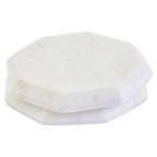 Kindia Set Of 4 White Marble Octagonal Coasters - Joe’s Haven