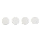 Kindia Set Of 4 White Marble Octagonal Coasters - Joe’s Haven