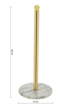 Delphine Gold Kitchen Roll Holder With Marble Base - Joe’s Haven