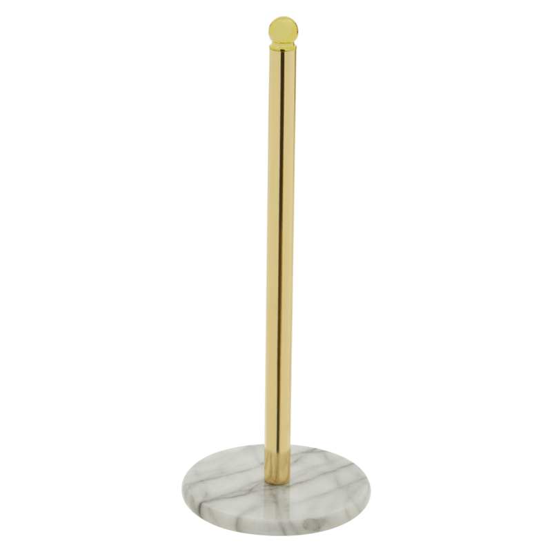 Delphine Gold Kitchen Roll Holder With Marble Base - Joe’s Haven