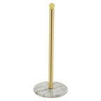 Delphine Gold Kitchen Roll Holder With Marble Base - Joe’s Haven