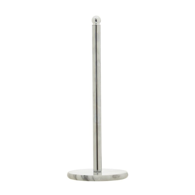 Delphine Chrome Kitchen Roll Holder with Marble Base - Joe’s Haven