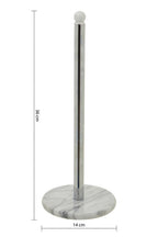 Delphine Chrome Kitchen Roll Holder with Marble Base - Joe’s Haven