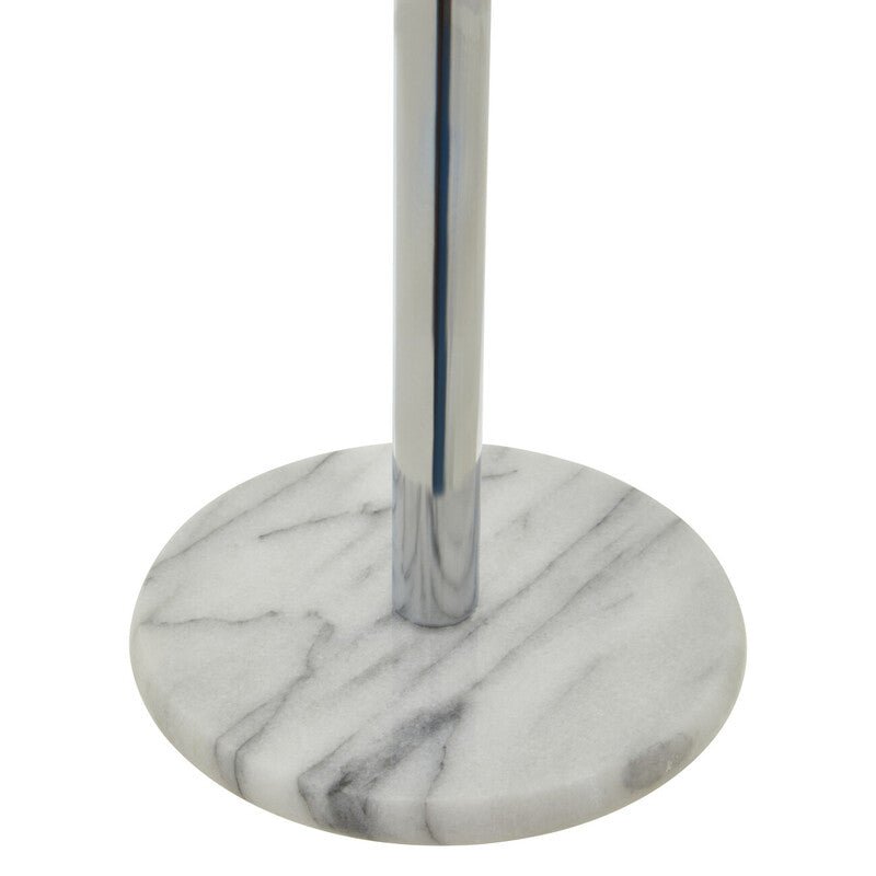 Delphine Chrome Kitchen Roll Holder with Marble Base - Joe’s Haven