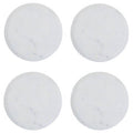 Kindia Set Of Four Round White Marble Coasters - Joe’s Haven