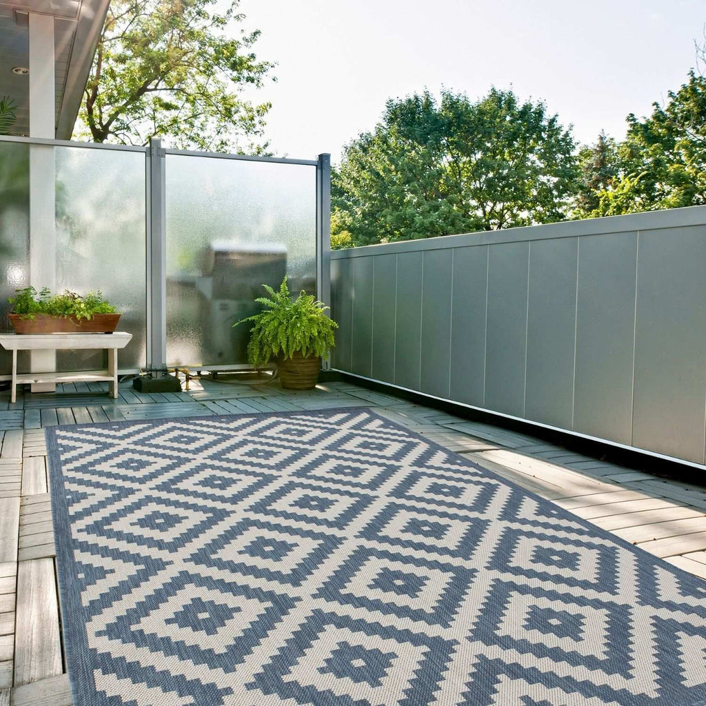 Ecology Outdoor Rug Blue | 100blu - Joe’s Haven