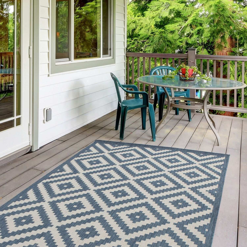 Ecology Outdoor Rug Blue | 100blu - Joe’s Haven