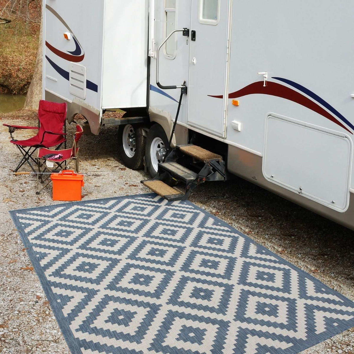 Ecology Outdoor Rug Blue | 100blu - Joe’s Haven