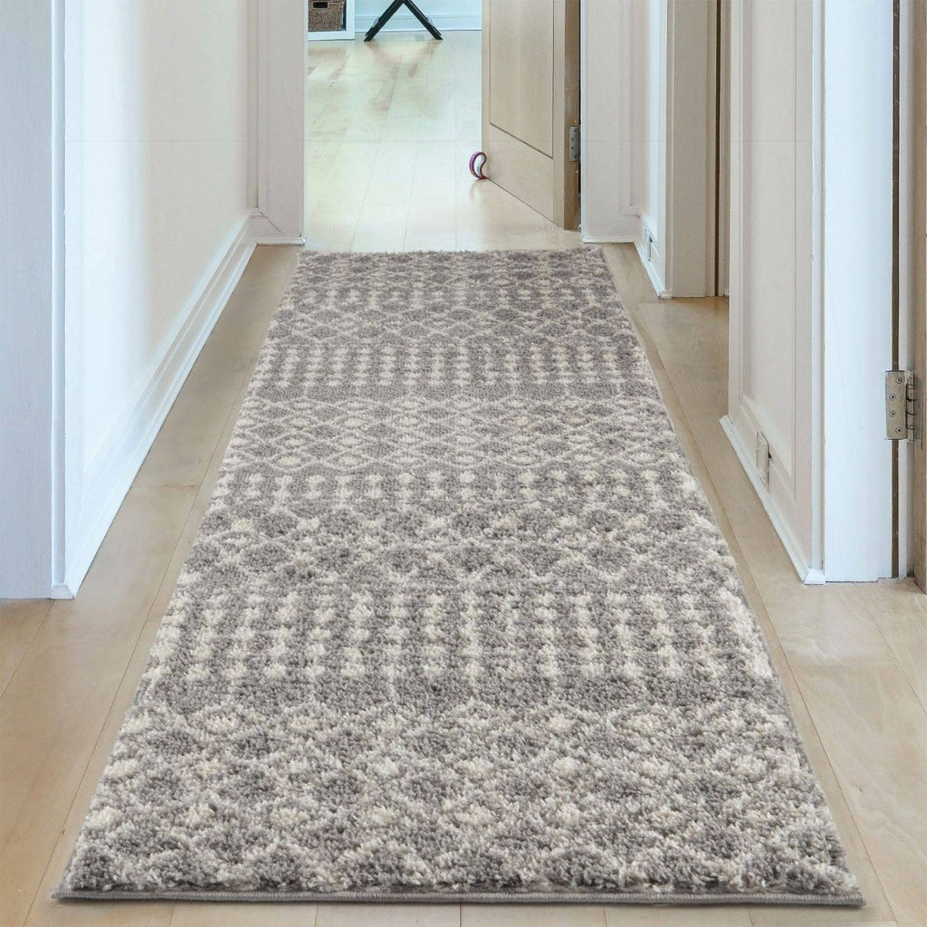 Moroccan Grey Shaggy Rug | 1010 - Joe’s Haven