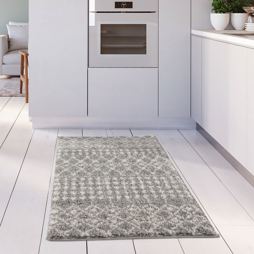 Moroccan Grey Shaggy Rug | 1010 - Joe’s Haven