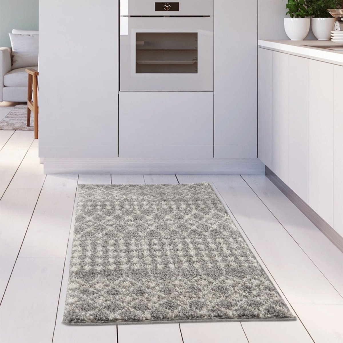 Moroccan Grey Shaggy Rug | 1010 - Joe’s Haven