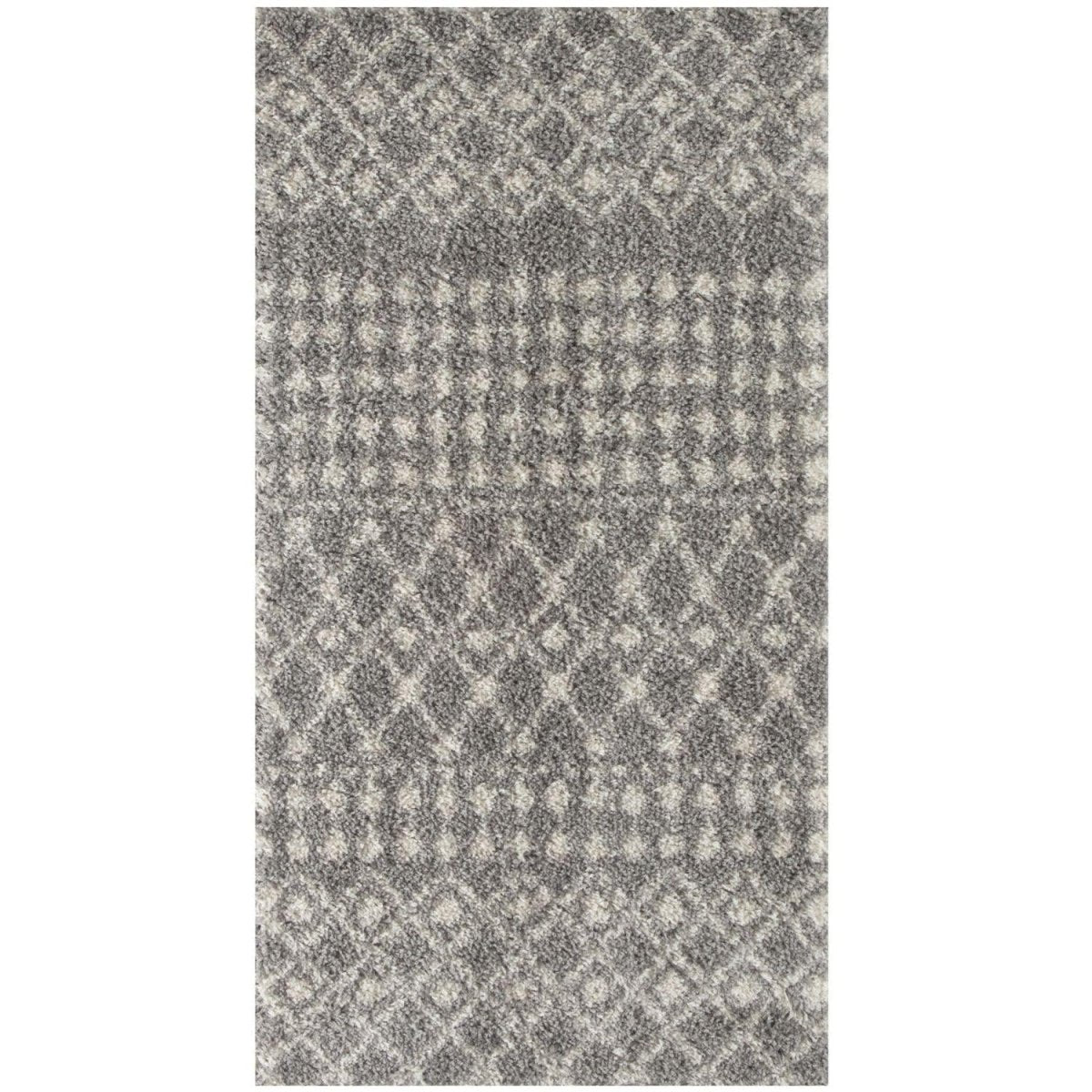 Moroccan Grey Shaggy Rug | 1010 - Joe’s Haven