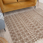 Moroccan Beige Shaggy Rug | 1020 - Joe’s Haven