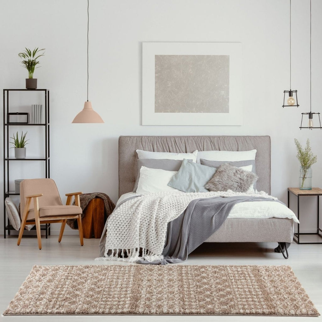 Moroccan Beige Shaggy Rug | 1020 - Joe’s Haven