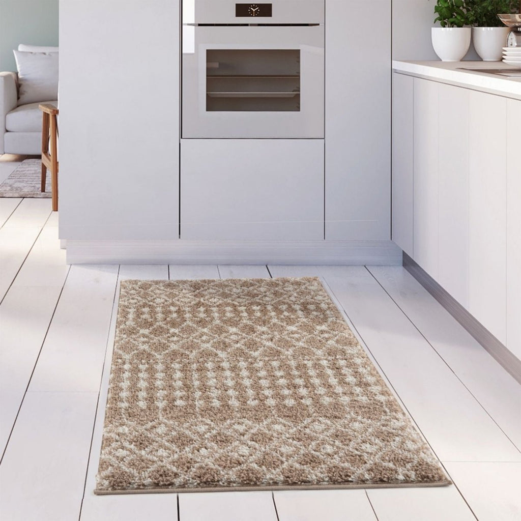 Moroccan Beige Shaggy Rug | 1020 - Joe’s Haven