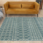 Moroccan Duck Egg Blue Shaggy Rug | 1050 - Joe’s Haven