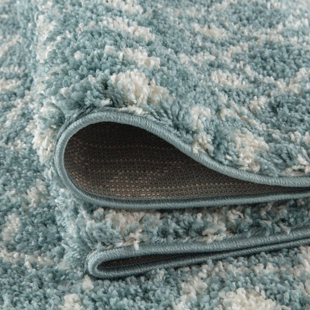 Moroccan Duck Egg Blue Shaggy Rug | 1050 - Joe’s Haven