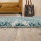 Moroccan Duck Egg Blue Shaggy Rug | 1050 - Joe’s Haven