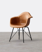 A Set of 2 Bobby Dining Chairs, Distressed Leather - Joe’s Haven