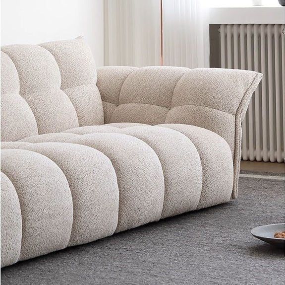 Tristin Two Seater, Three Seater Sofa, Boucle - Joe’s Haven