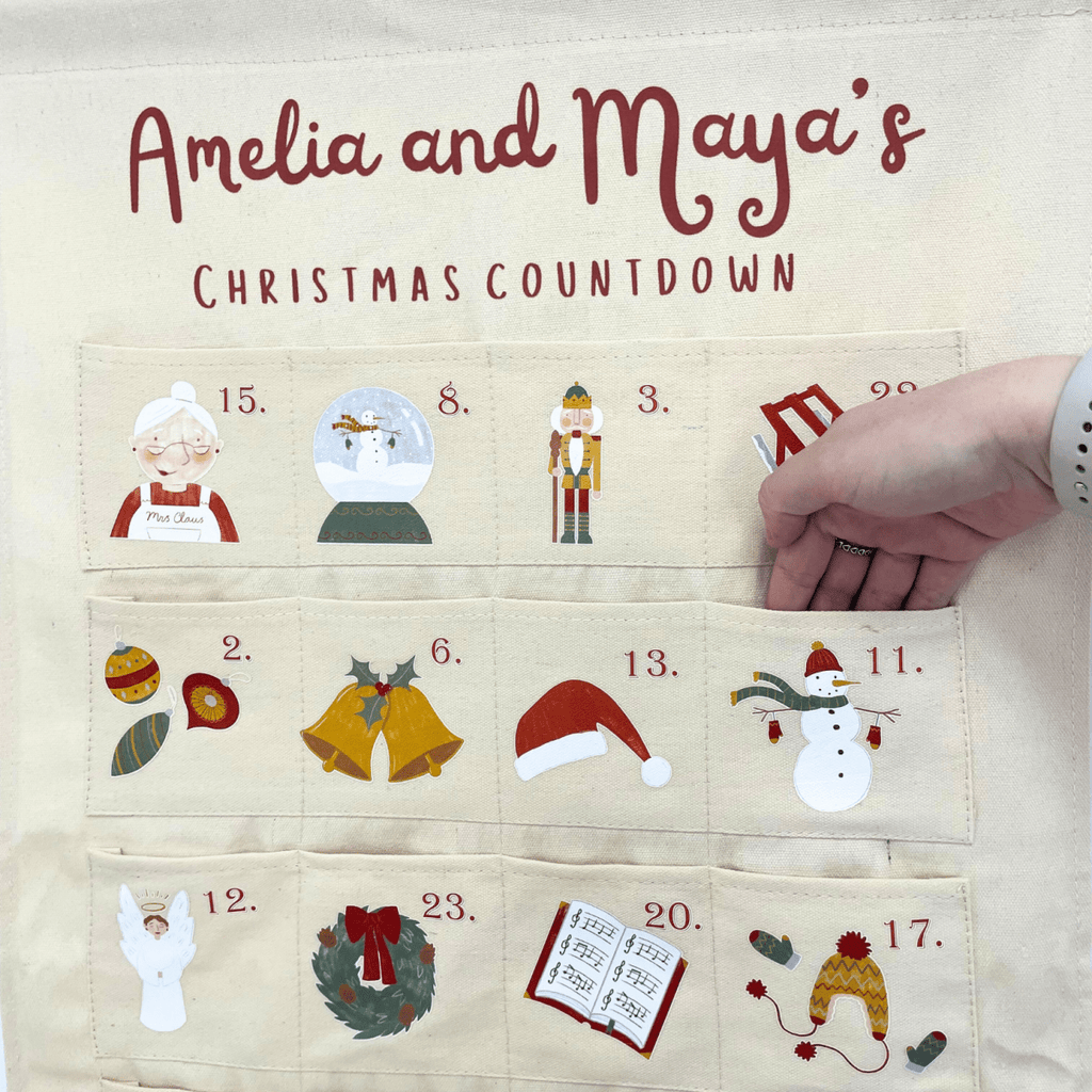 Personalised Fabric Christmas Advent Calendar - Countdown - Joe’s Haven