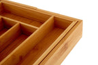 Bamboo Rectangular Expandable Cutlery Tray - Joe’s Haven