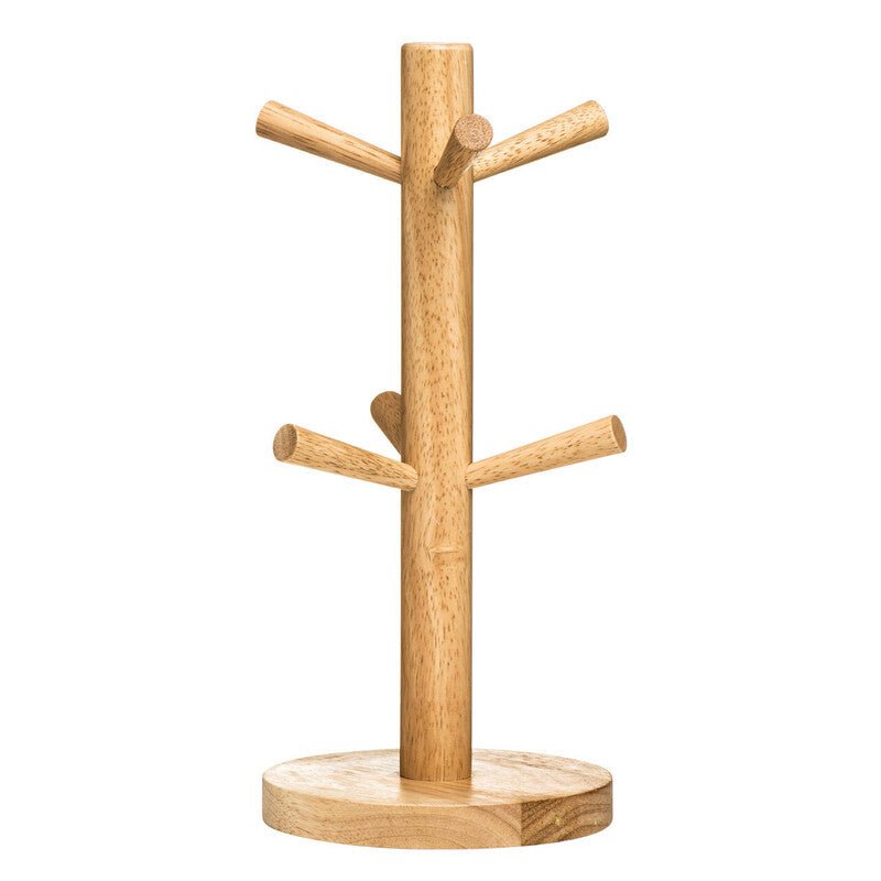 Soka Rubber wood 6 Cup Mug Tree - Joe’s Haven