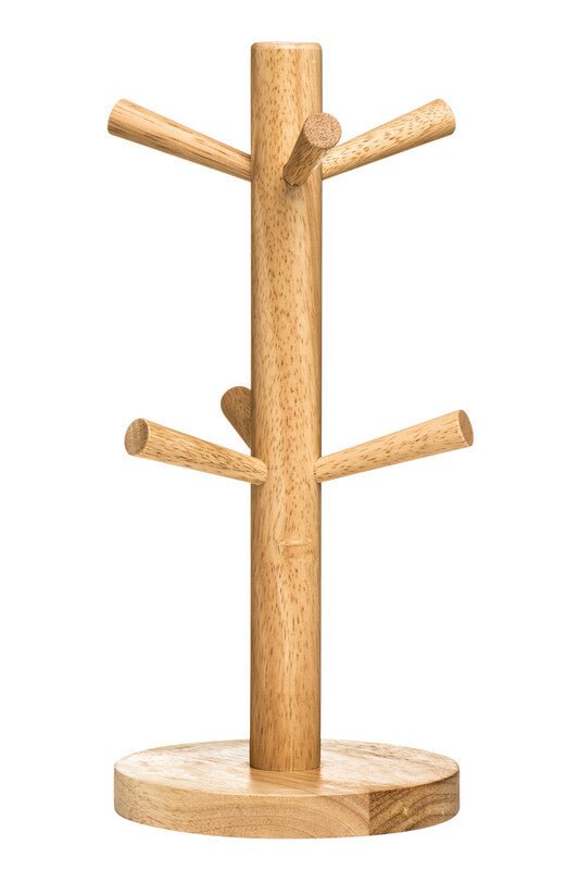 Soka Rubber wood 6 Cup Mug Tree - Joe’s Haven