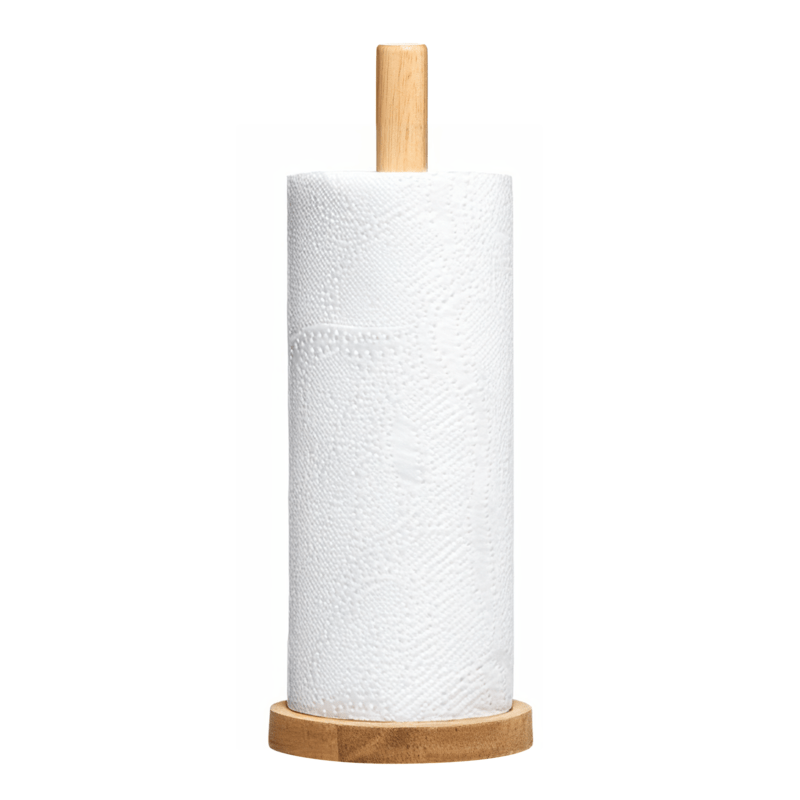 Soka Rubber wood Kitchen Roll Holder - Joe’s Haven