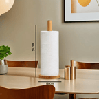 Soka Rubber wood Kitchen Roll Holder - Joe’s Haven