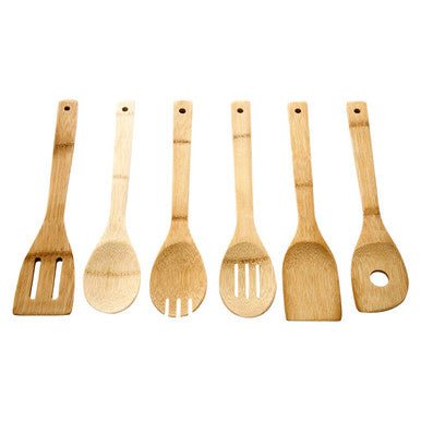 Aleki 6Pc Bamboo Kitchen Utensil Set - Joe’s Haven