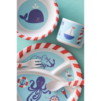 Eden Kids 5 Piece Pirate Bamboo Dinner Set - Joe’s Haven