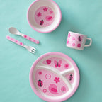 Eden Kids 5 Piece Pink Bamboo Dinner Set - Joe’s Haven