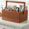 Socorro Acacia Cutlery Caddy - Joe’s Haven