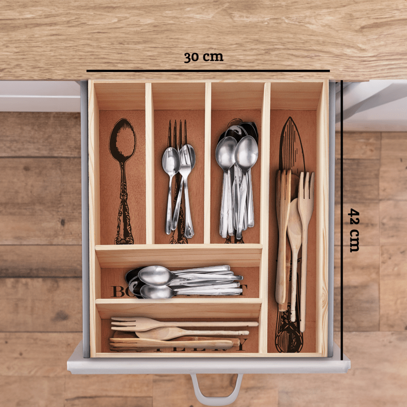 Bessan Wooden Vintage Design Cutlery Tray - Joe’s Haven